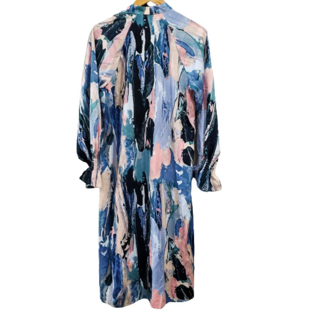 Abstract Print Midi Dress
